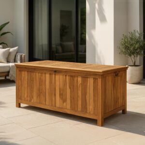 Novena Teaktræ hyndeboks 120 cm